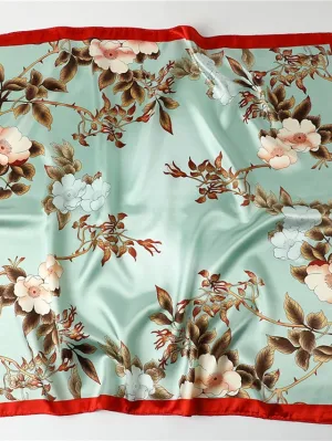 1PC Girls' Headband Satin Square Head Scarves Silk Like Hair Scarves Hair Wrapping Scarves for Women and Girls for Women