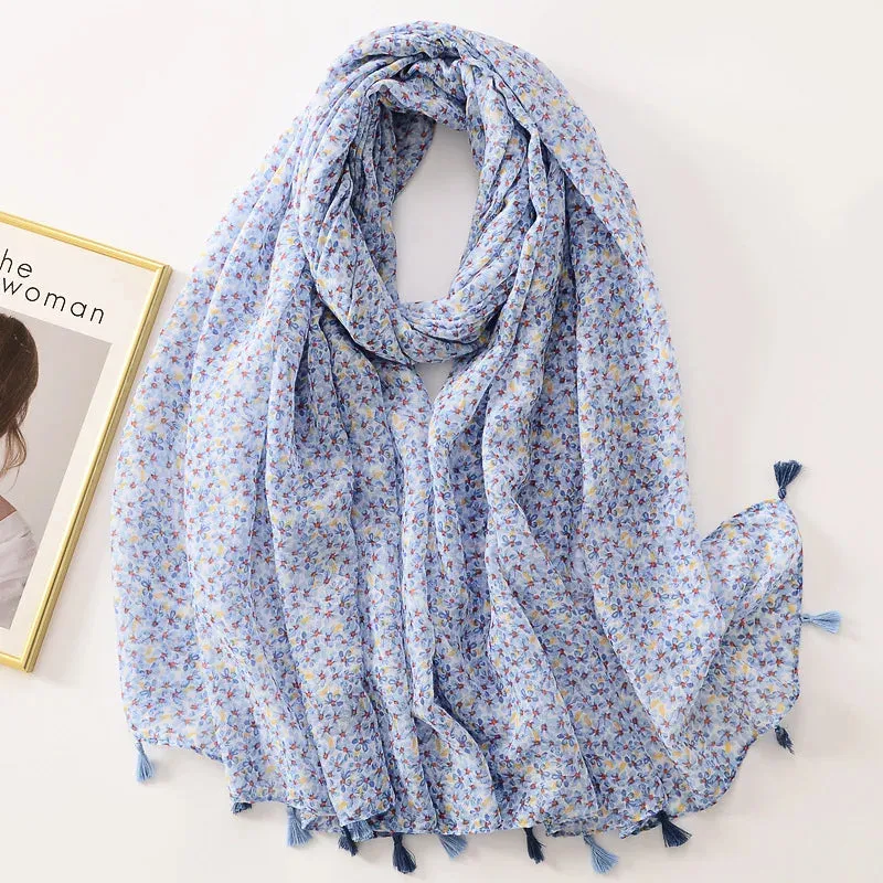 1pc good quality  woman scarf Hijab Bandannas Designer Scarf Luxury Scarves For Women Red Blue Woman Scarf Elegant Women's Shawls For Cotton Veils Bandana Brand.