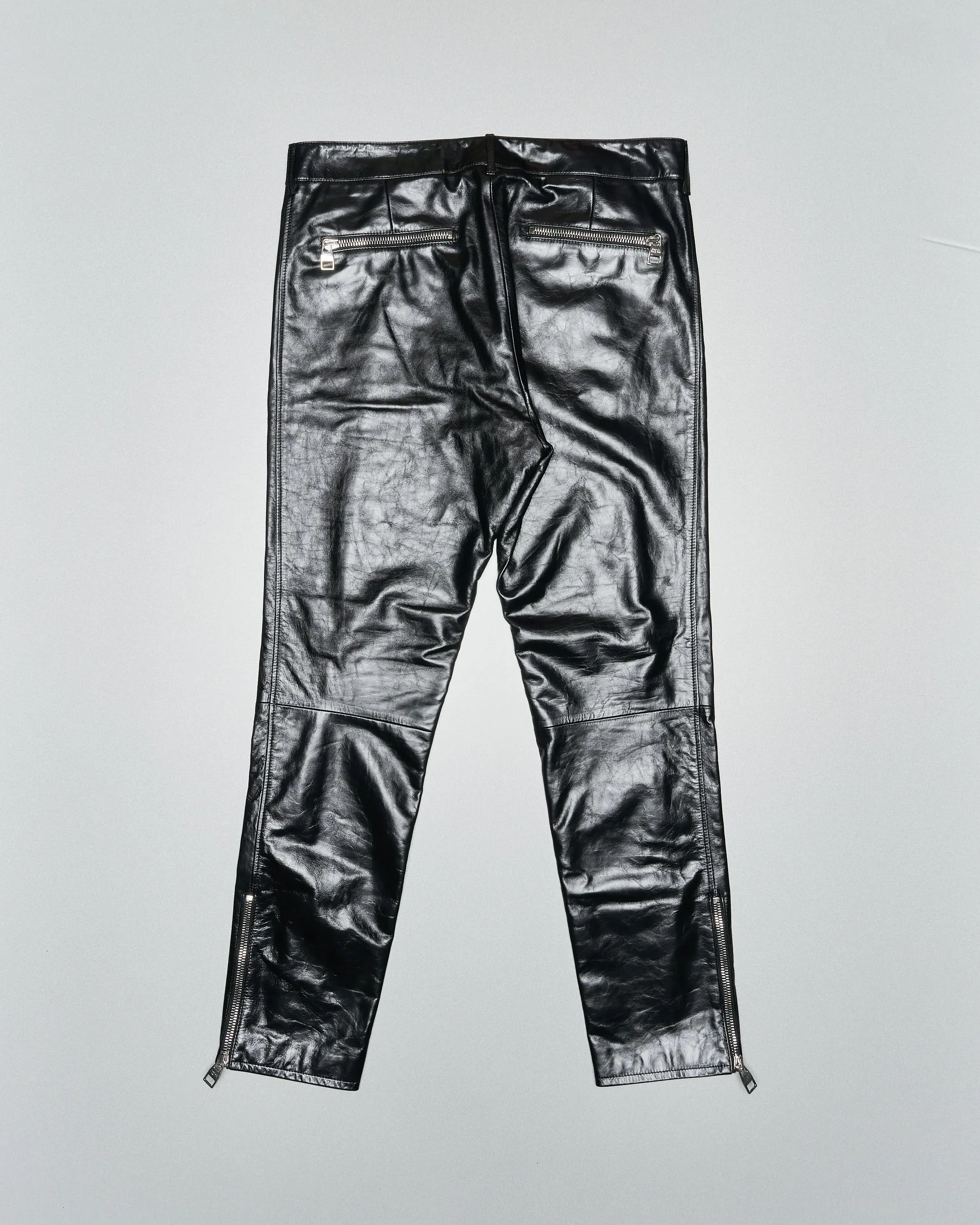 2021 Main zip leather pant