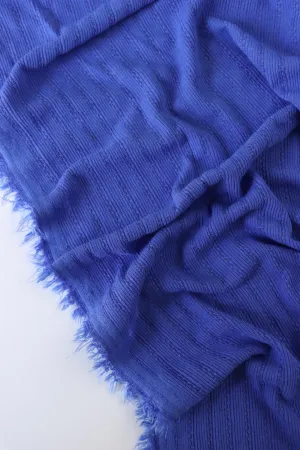 3YD REMNANT; Athens Blue Bahia Rib Knit