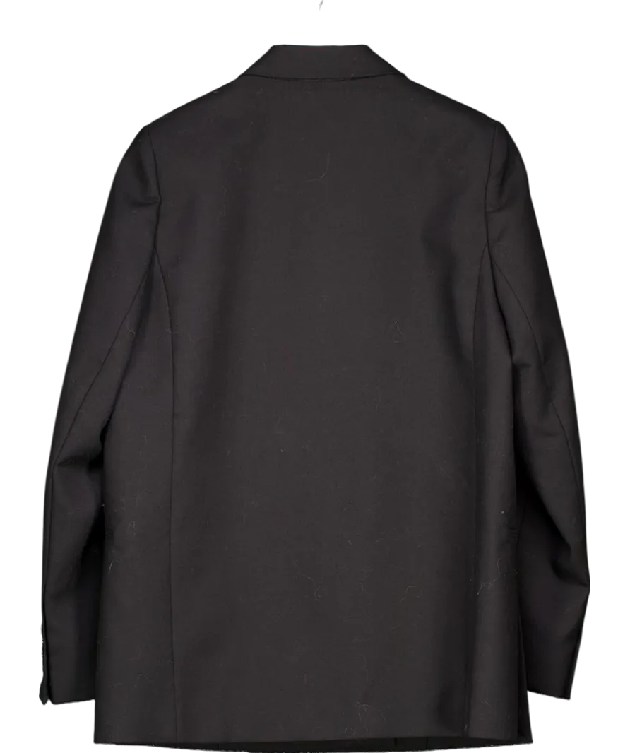 Acne Studios Black Double Breasted Wool Blazer UK 10