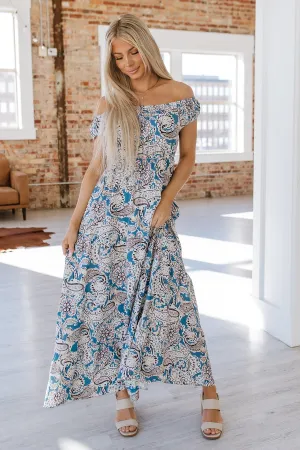 Amelia Boho Paisley Maxi Dress | DROPSHIP