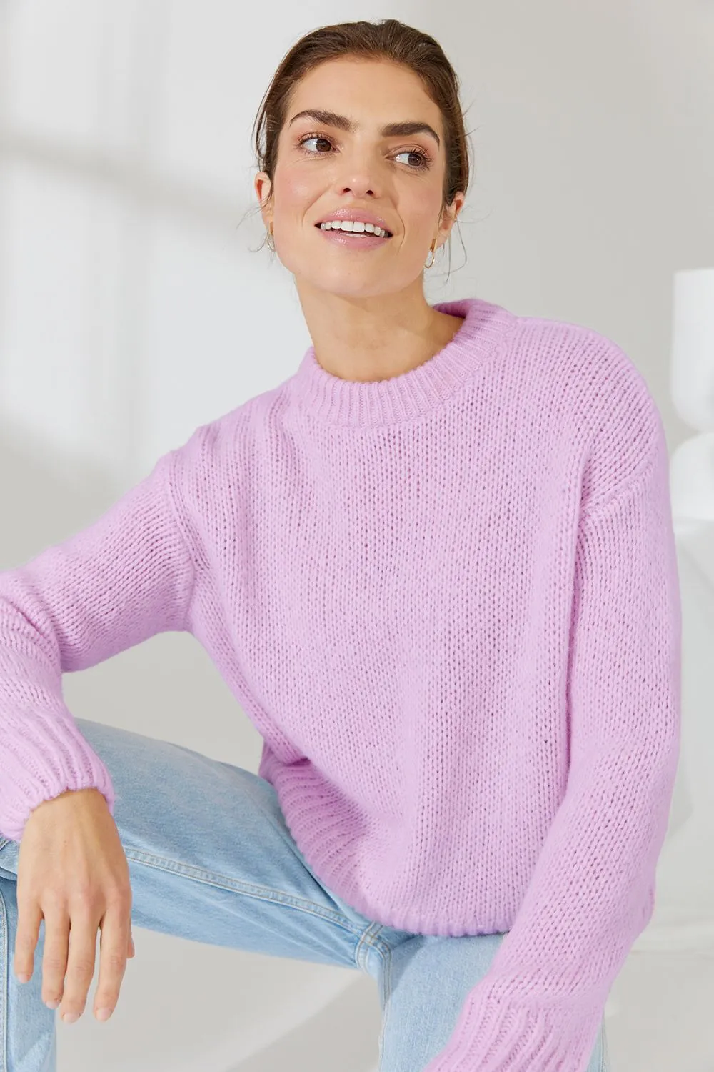 Ari Crew Neck Cashmere Sweater