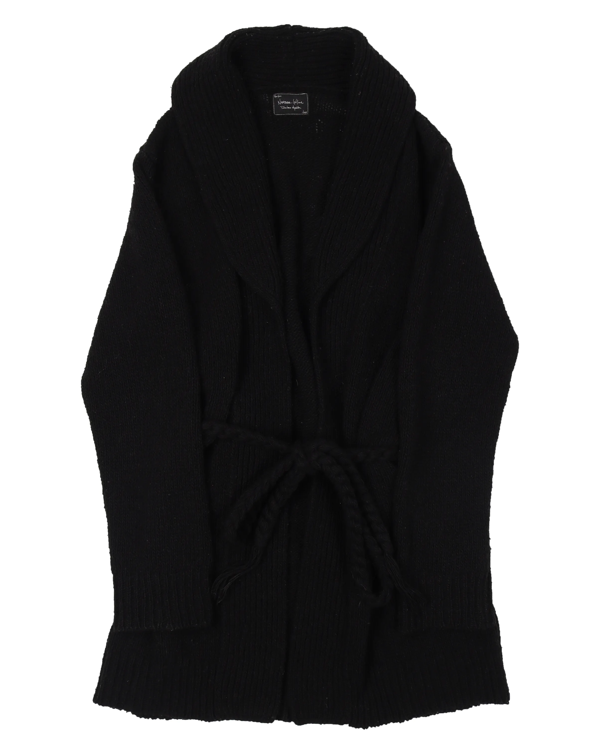 AW03 "Touch Me I'm Sick" Belted Wool Cardigan Sweater
