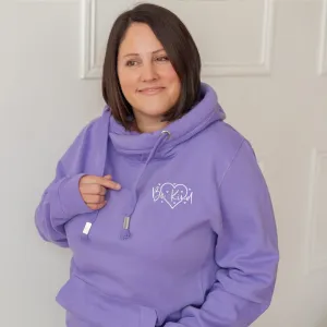 Be Kind Lavender Cowl Neck Hoodie