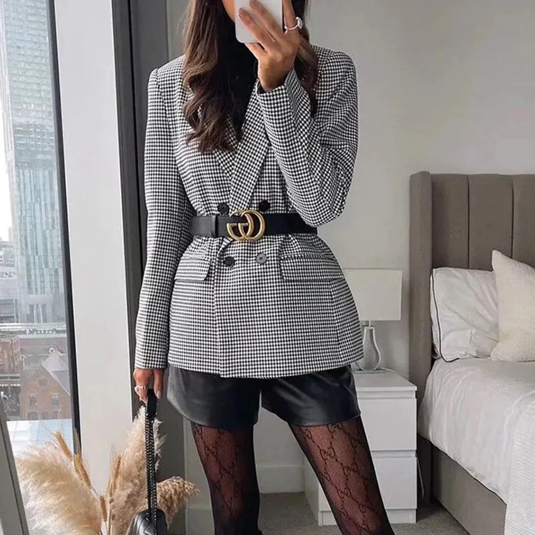 BLAZENKA - Blazers élégants avec double rangée de boutons pour un look intemporel