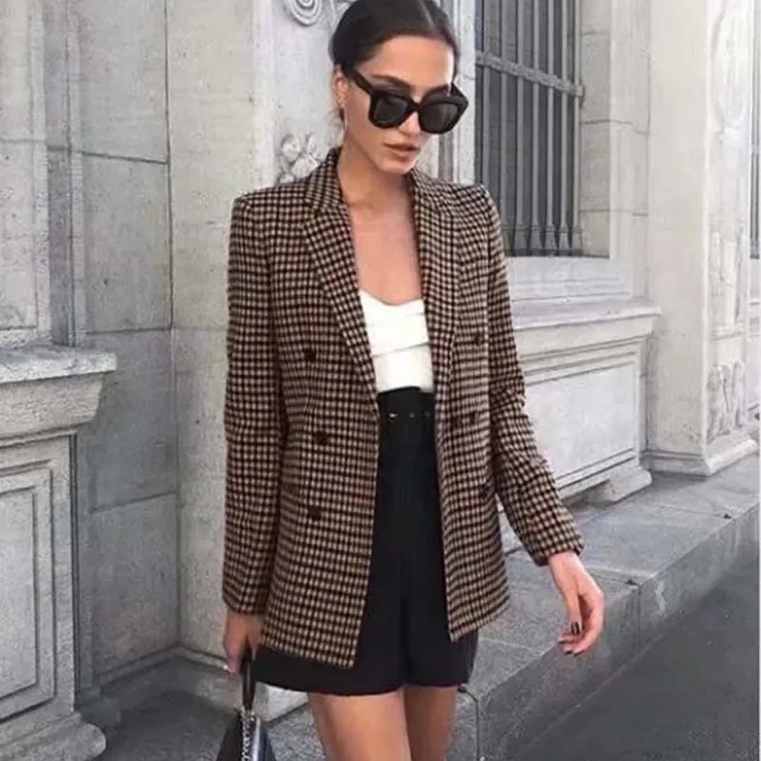 BLAZENKA - Blazers élégants avec double rangée de boutons pour un look intemporel