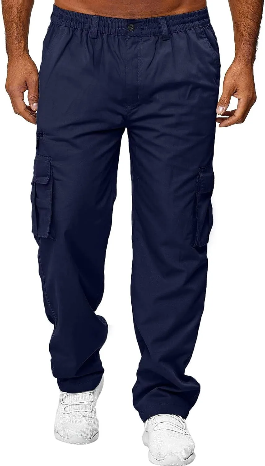 Cargo Pants for Men Big and Tall Sweatpants Work Pants for Men with Pockets Mens Joggers Mens Fashion Joggers Sports