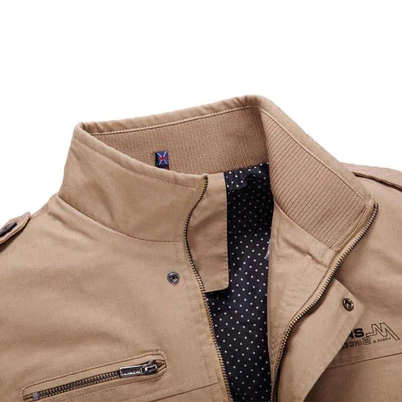 Casual Men's Solid Color Jackets