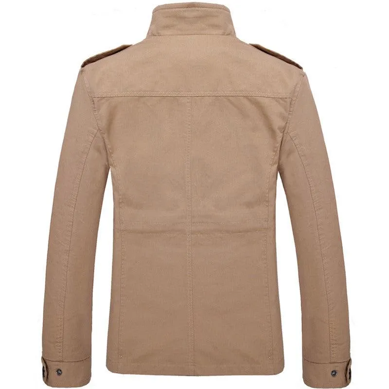 Casual Men's Solid Color Jackets