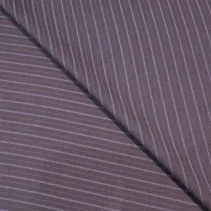 Charcoal Grey with Blue Stripes Tecnik Wool Dormeuil Fabric