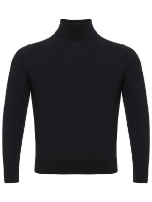 Colombo Black Cashmere Turtle Neck Sweater