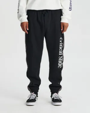 Critical Slide Offset Tape Trackie - VINTAGE BLACK