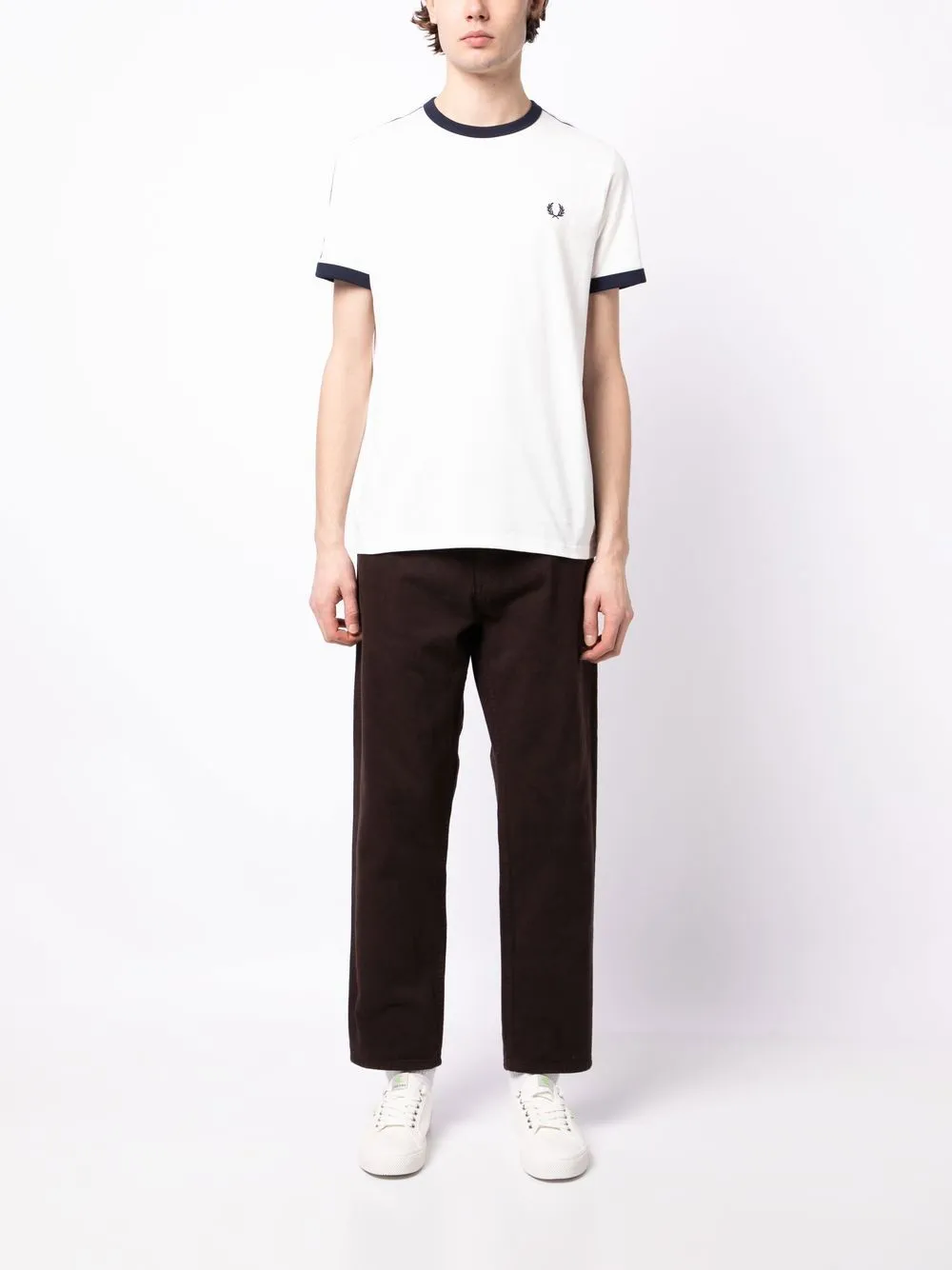 embroidered-logo crew-neck T-shirt
