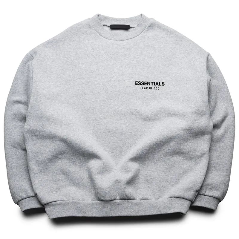 Fear Of God Essentials Fleece Crewneck - Light Heather Gray