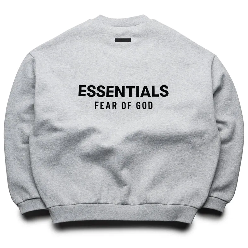 Fear Of God Essentials Fleece Crewneck - Light Heather Gray
