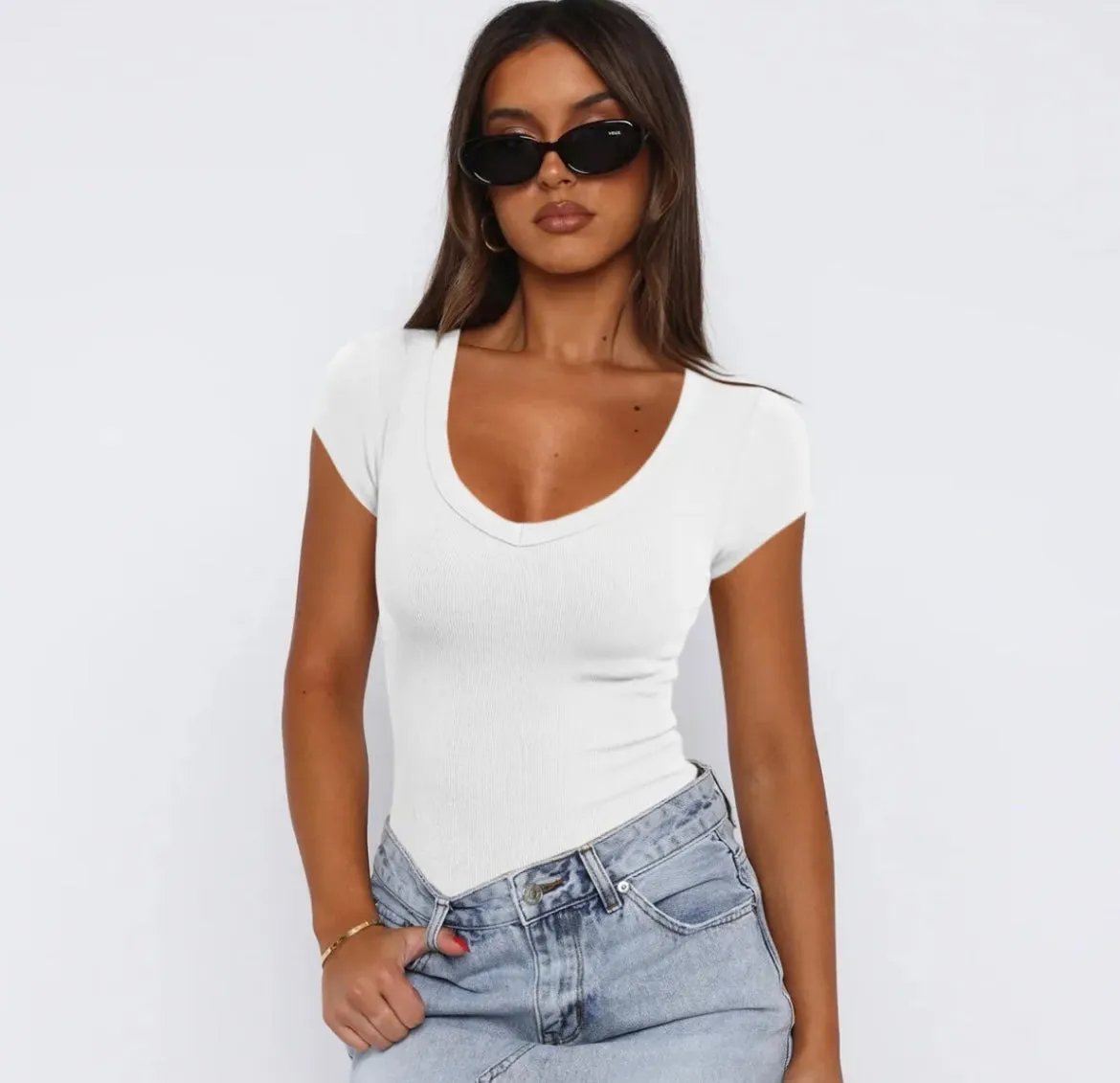 Fitted V-Neck