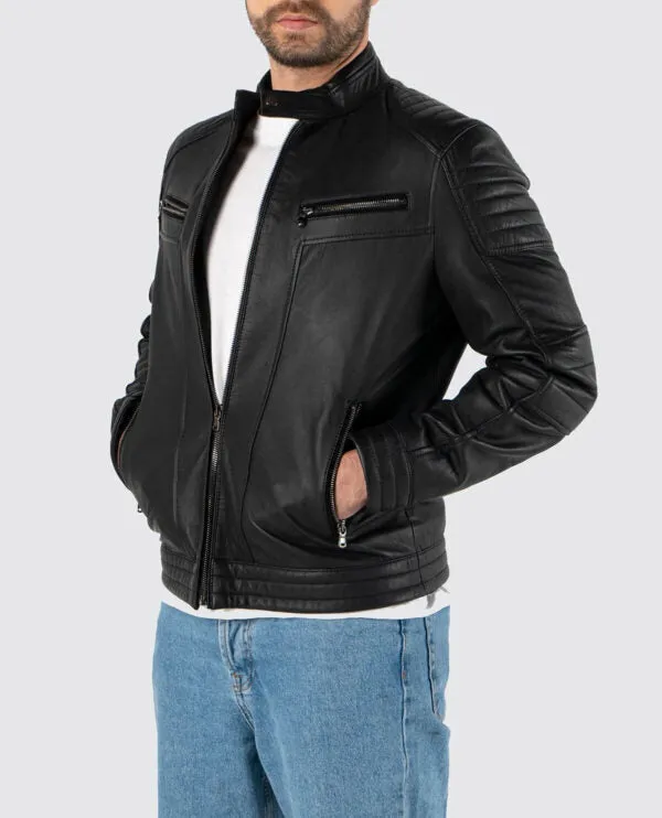 Genuine Leather Black Men’s Jacket