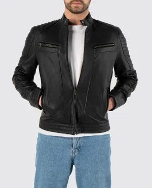 Genuine Leather Black Men’s Jacket