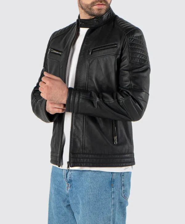 Genuine Leather Black Men’s Jacket