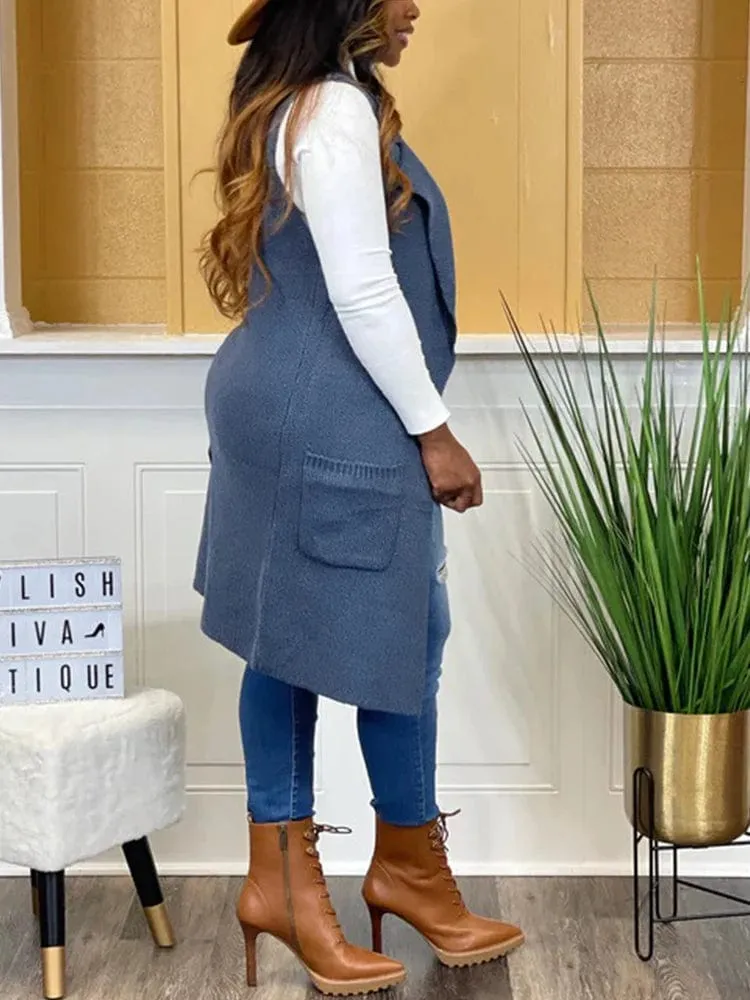 Harper Sleeveless Cardigan Coat