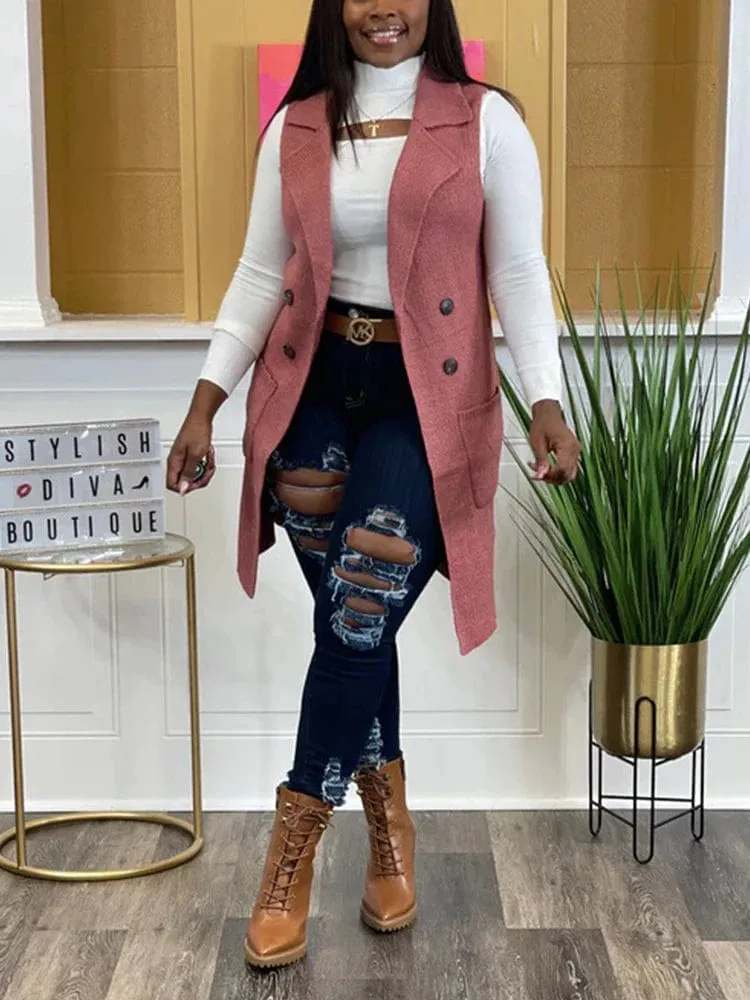 Harper Sleeveless Cardigan Coat