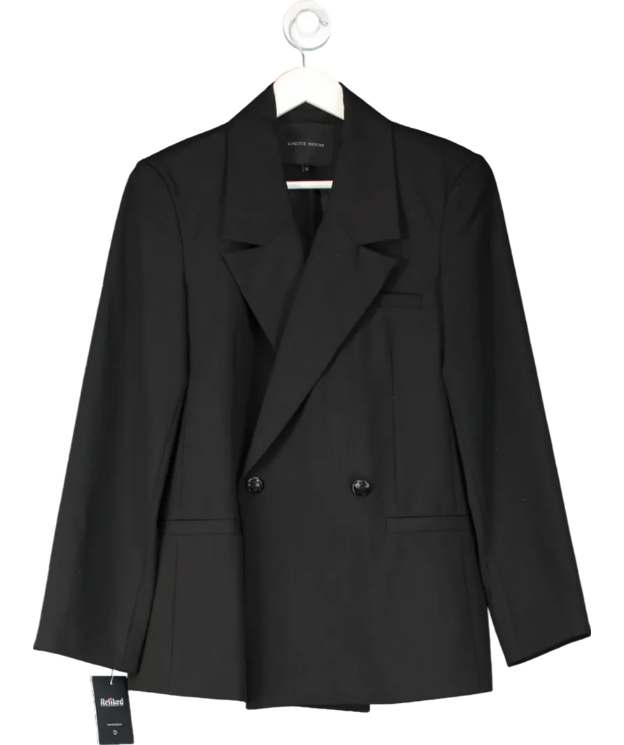 Herskind Black Double Breasted Blazer UK 8
