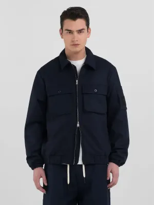 ID24997-Replay Sartoriale Navy Jacket