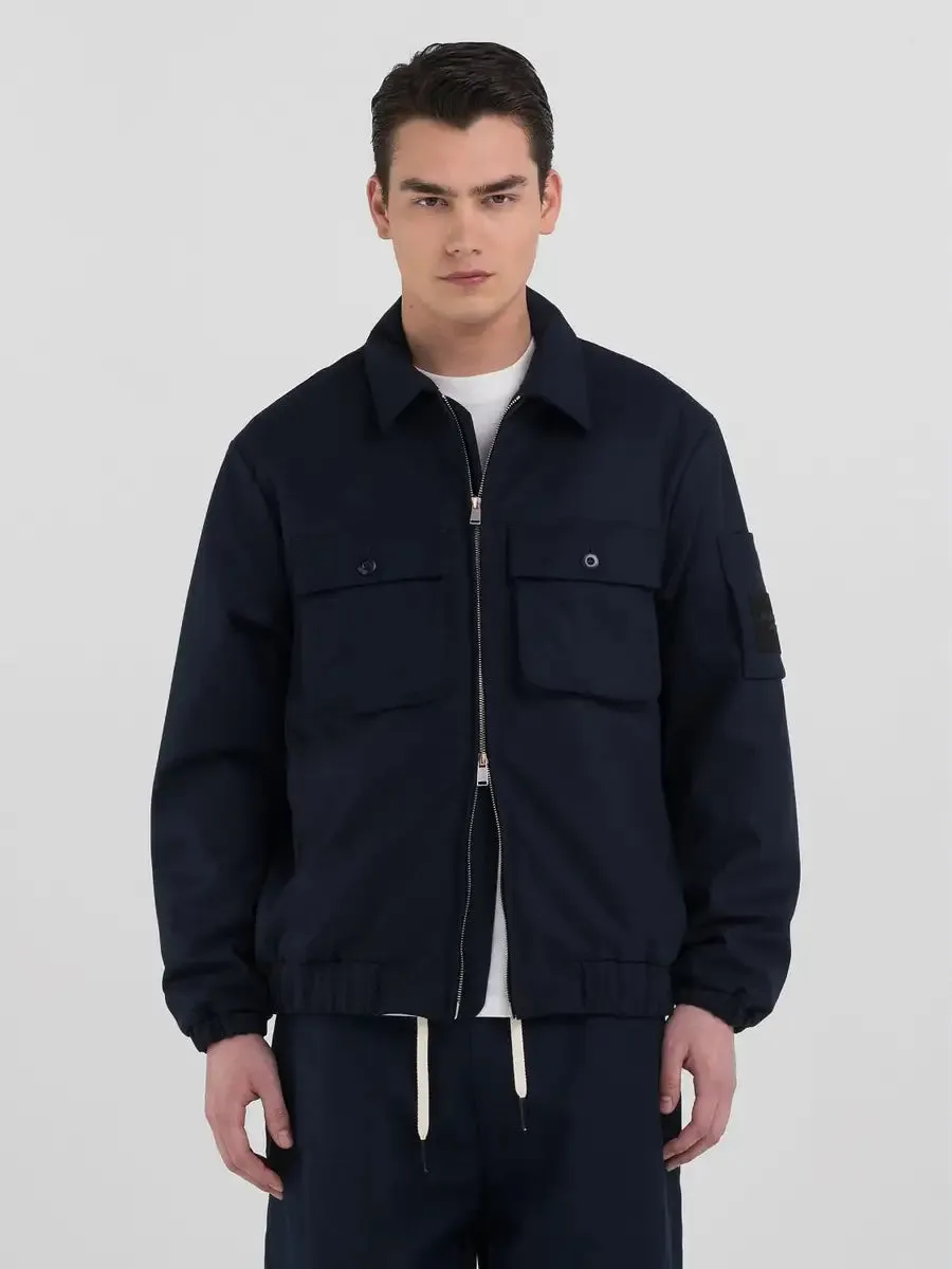 ID24997-Replay Sartoriale Navy Jacket
