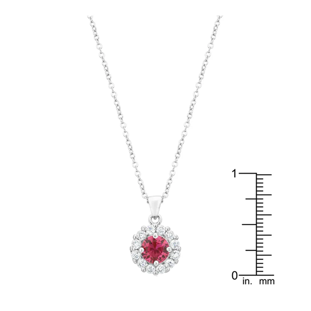 J Goodin Cubic Zirconia Classic Wedding Anniversary Style Bella Bridal Pendant in Pink For Women
