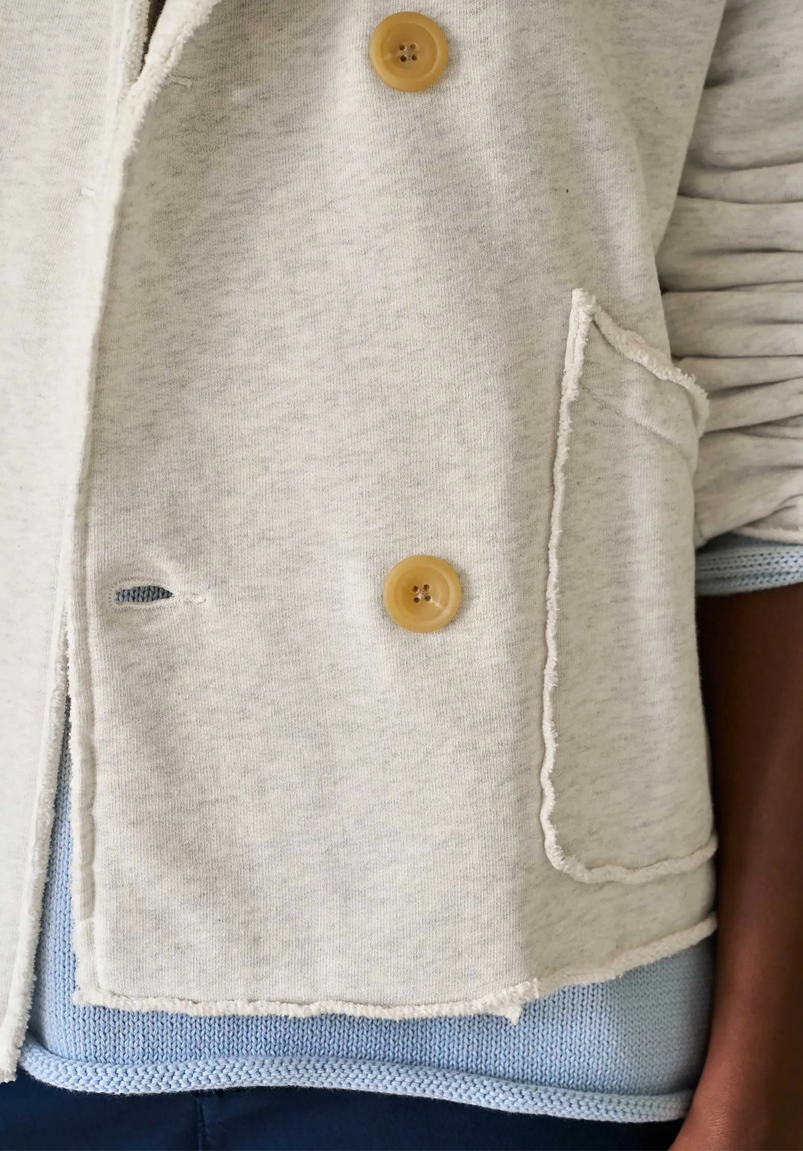 Jacket Labcro Labcrop Heather-White-Melang