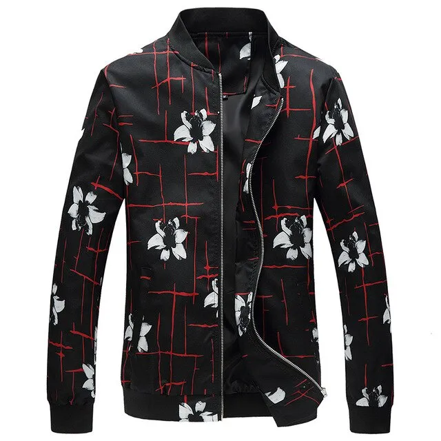 Ken Floral Slim Fit Casual Jackets