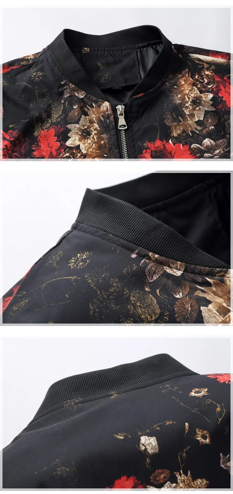 Ken Floral Slim Fit Casual Jackets