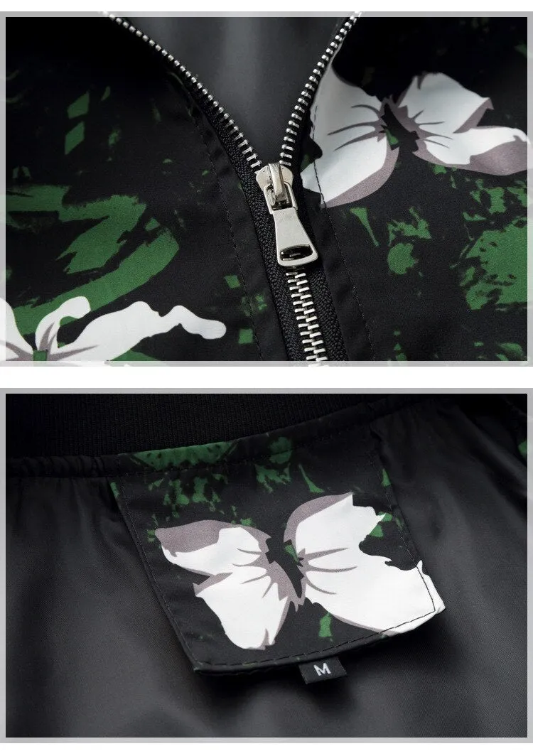 Ken Floral Slim Fit Casual Jackets