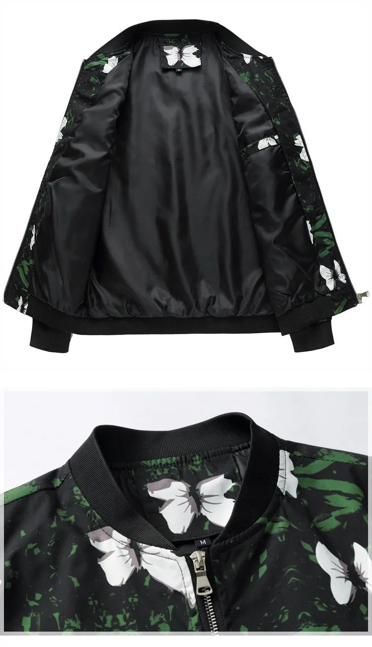 Ken Floral Slim Fit Casual Jackets