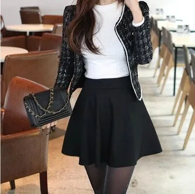 Korean Flare Pleated Women Skirt