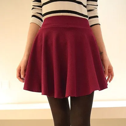 Korean Flare Pleated Women Skirt