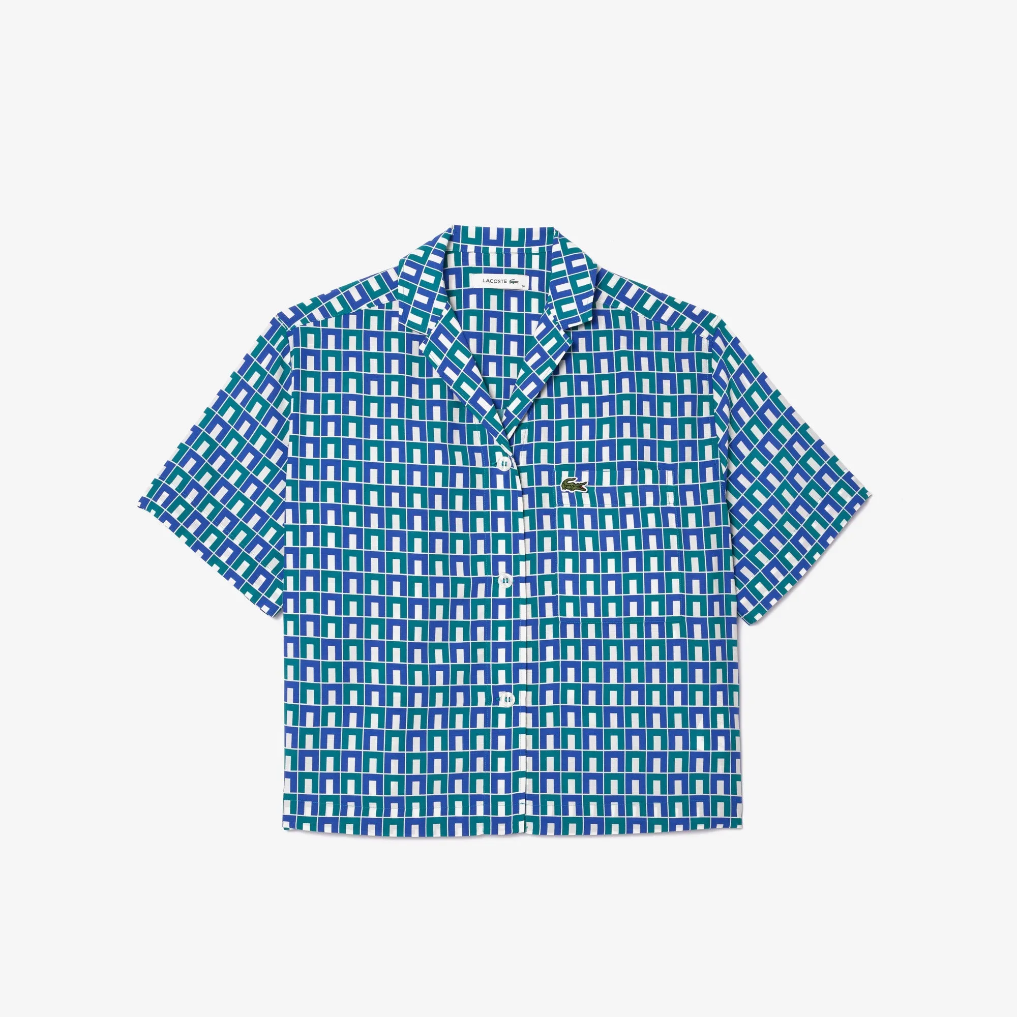 Lacoste Women's Oversized Shirt With Monogram Print