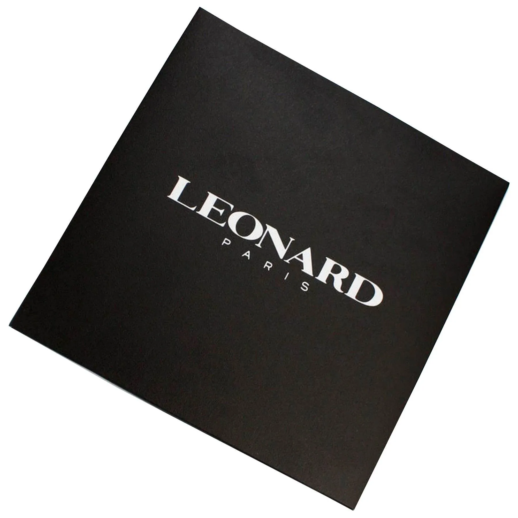 Leonard Paris Scarf Black White Design - Chiffon Silk Shawl FINAL SALE