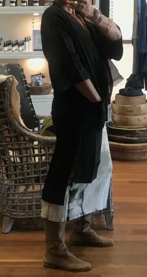 Linen Duster: Black