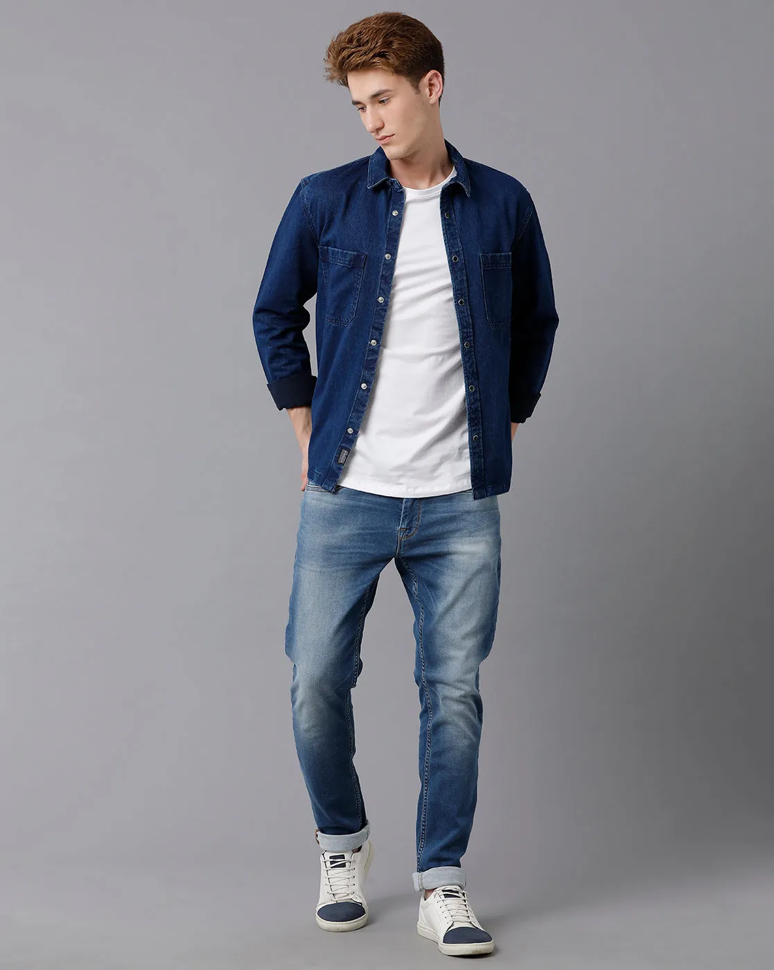 Men Checked Regular Fit Casual Shacket