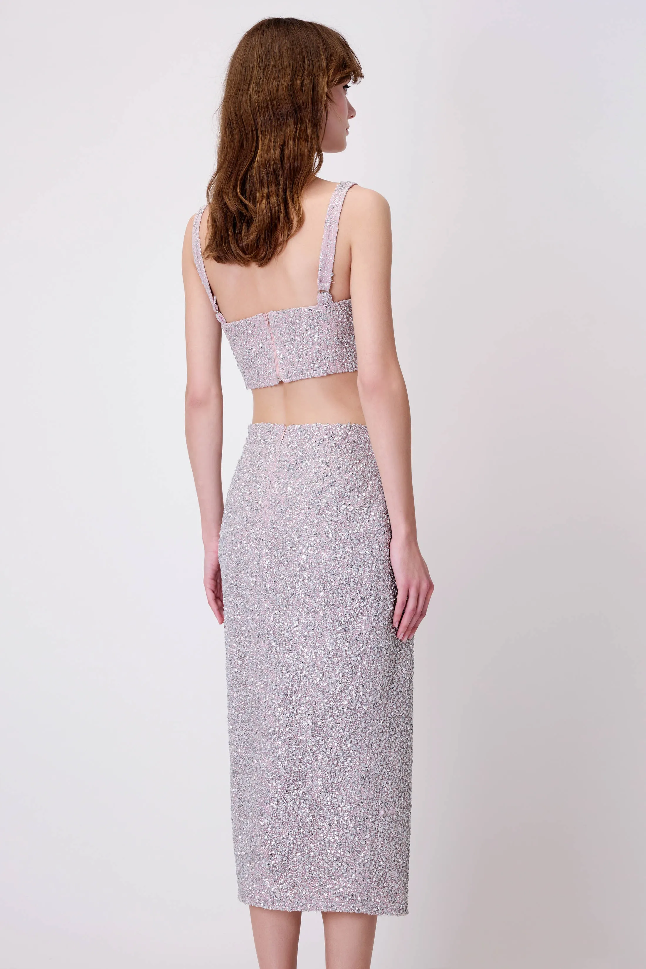 Midi Skirt in Sequin