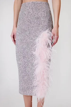 Midi Skirt in Sequin