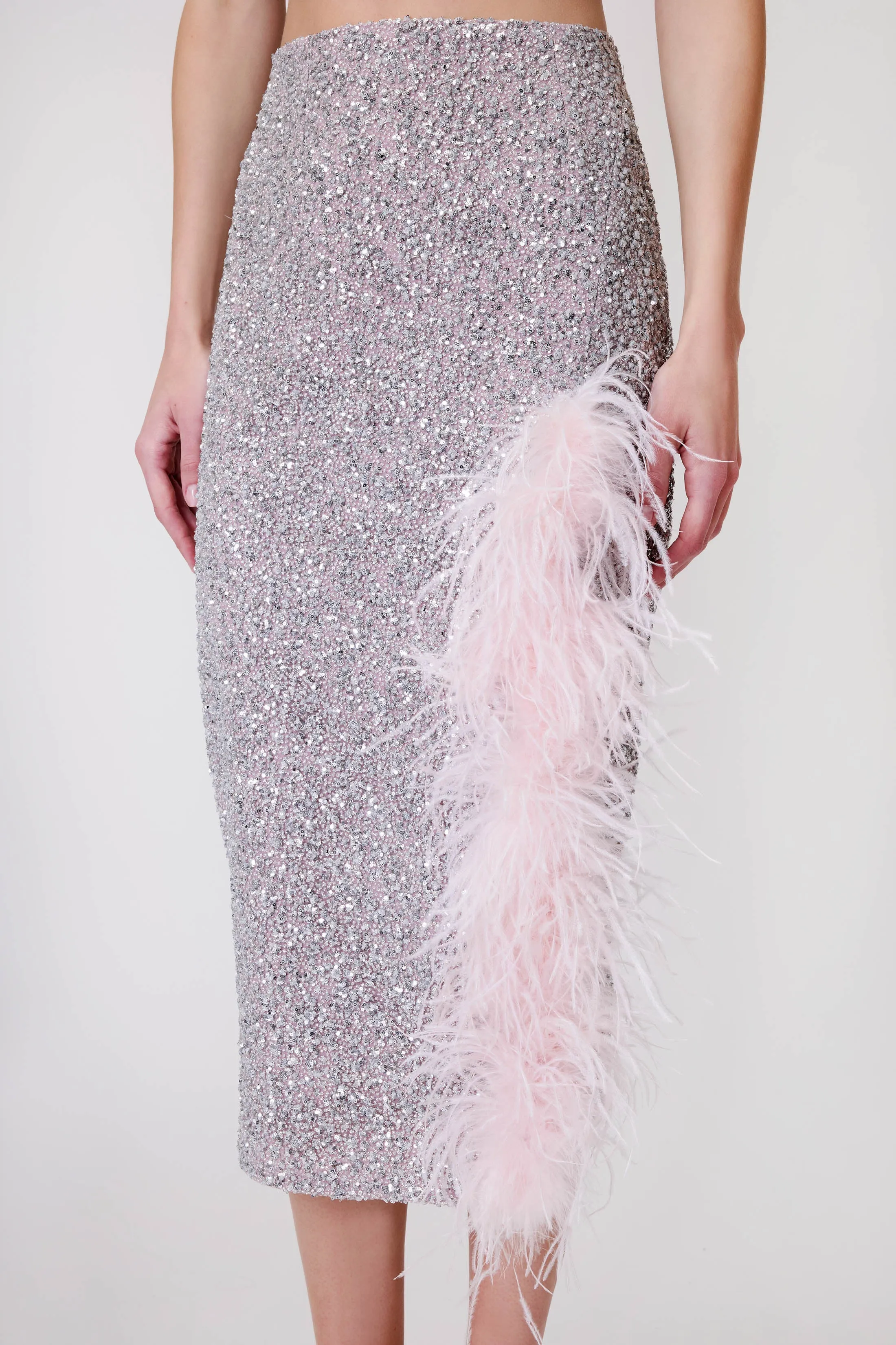 Midi Skirt in Sequin