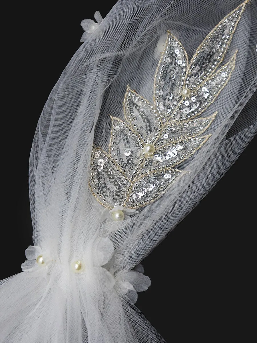 Modern Floor Length Wholesale Sequined Tulle Wedding Dress EP00734-EH