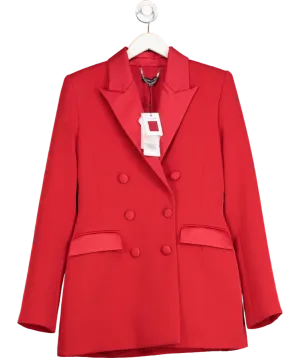 Nadine Merabi Red Monica Blazer UK 12