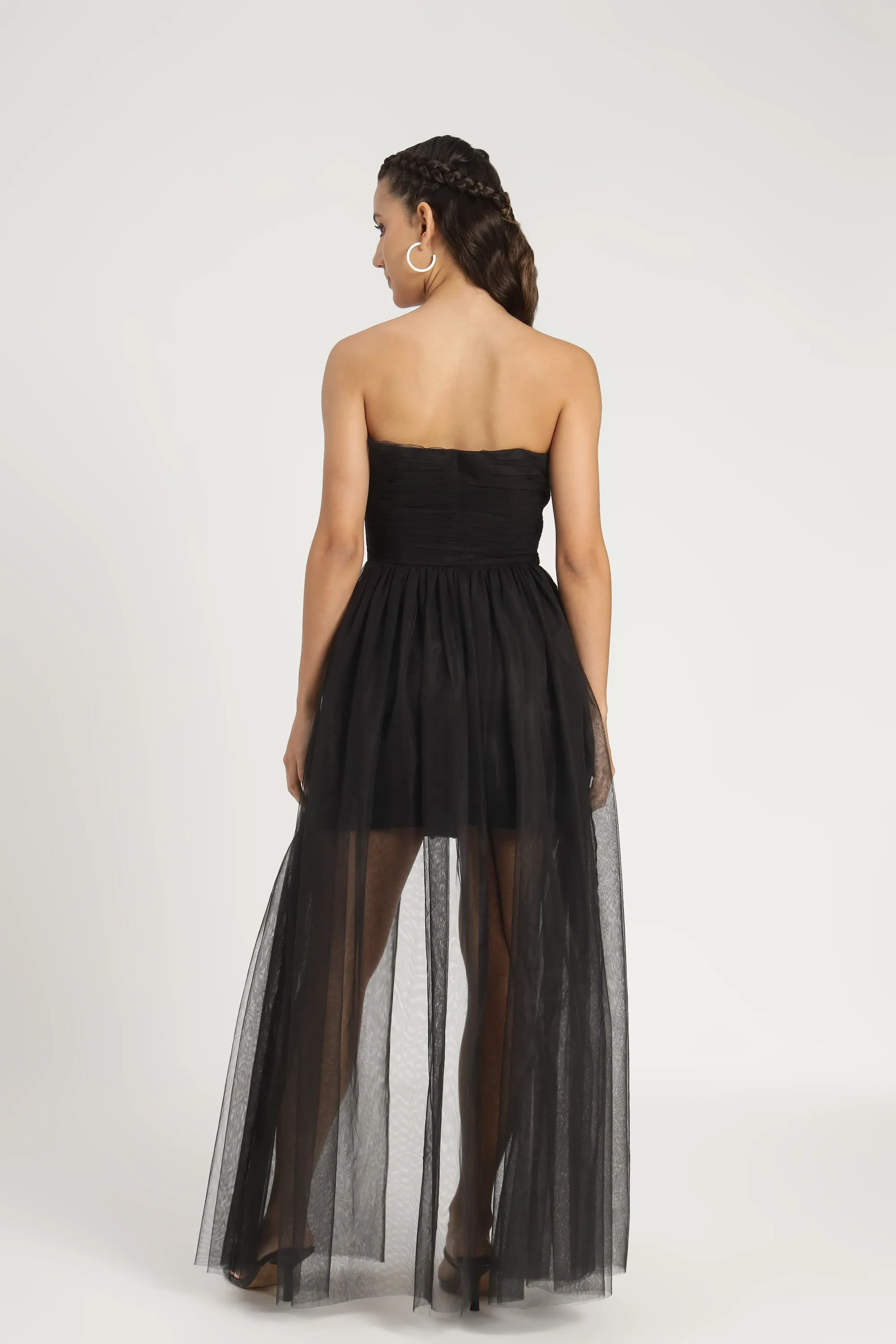 Naima Embellished Maxi Dress in Black