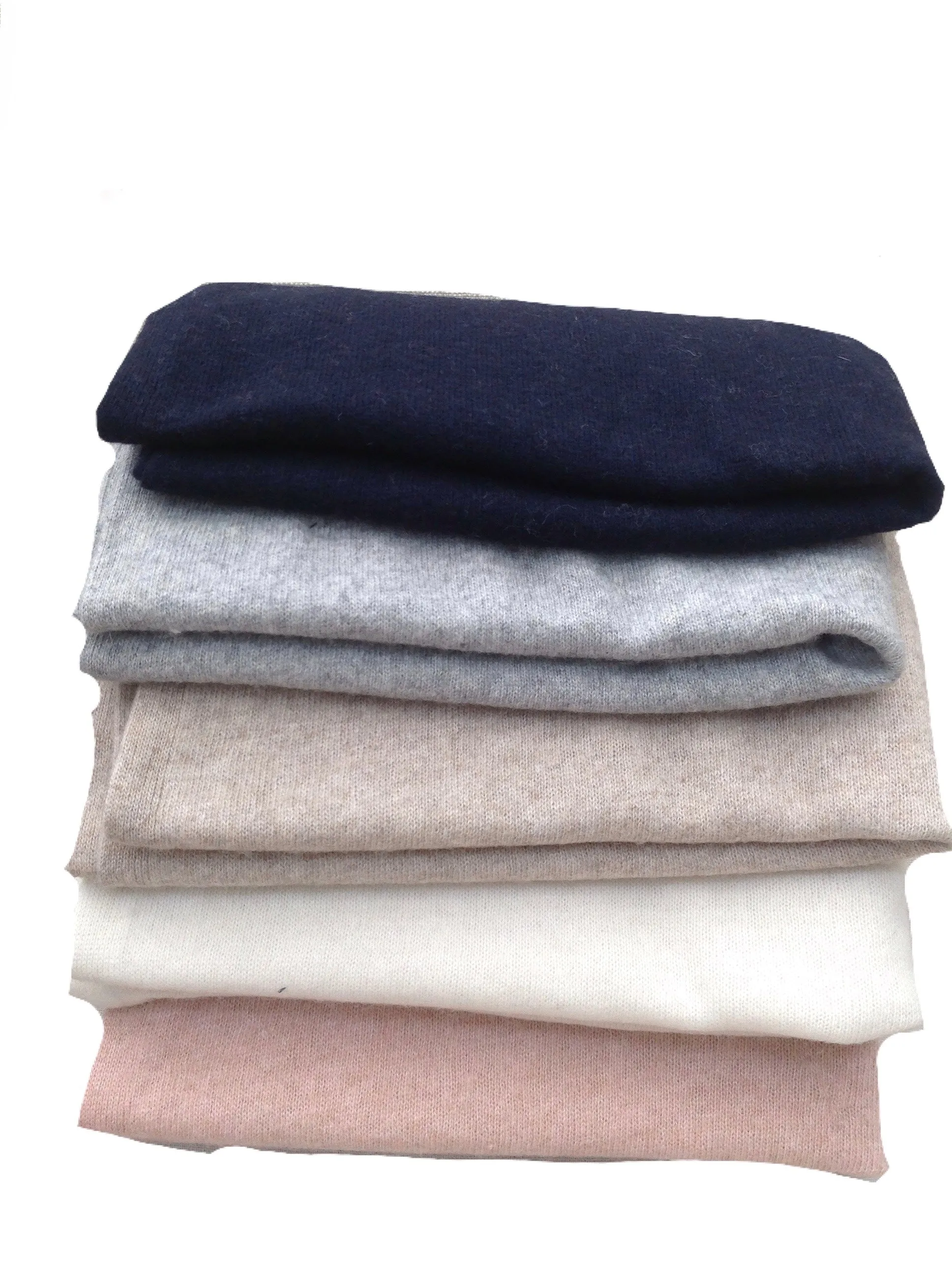 Naples Cashmere Scarf with Feather Trim in Pink