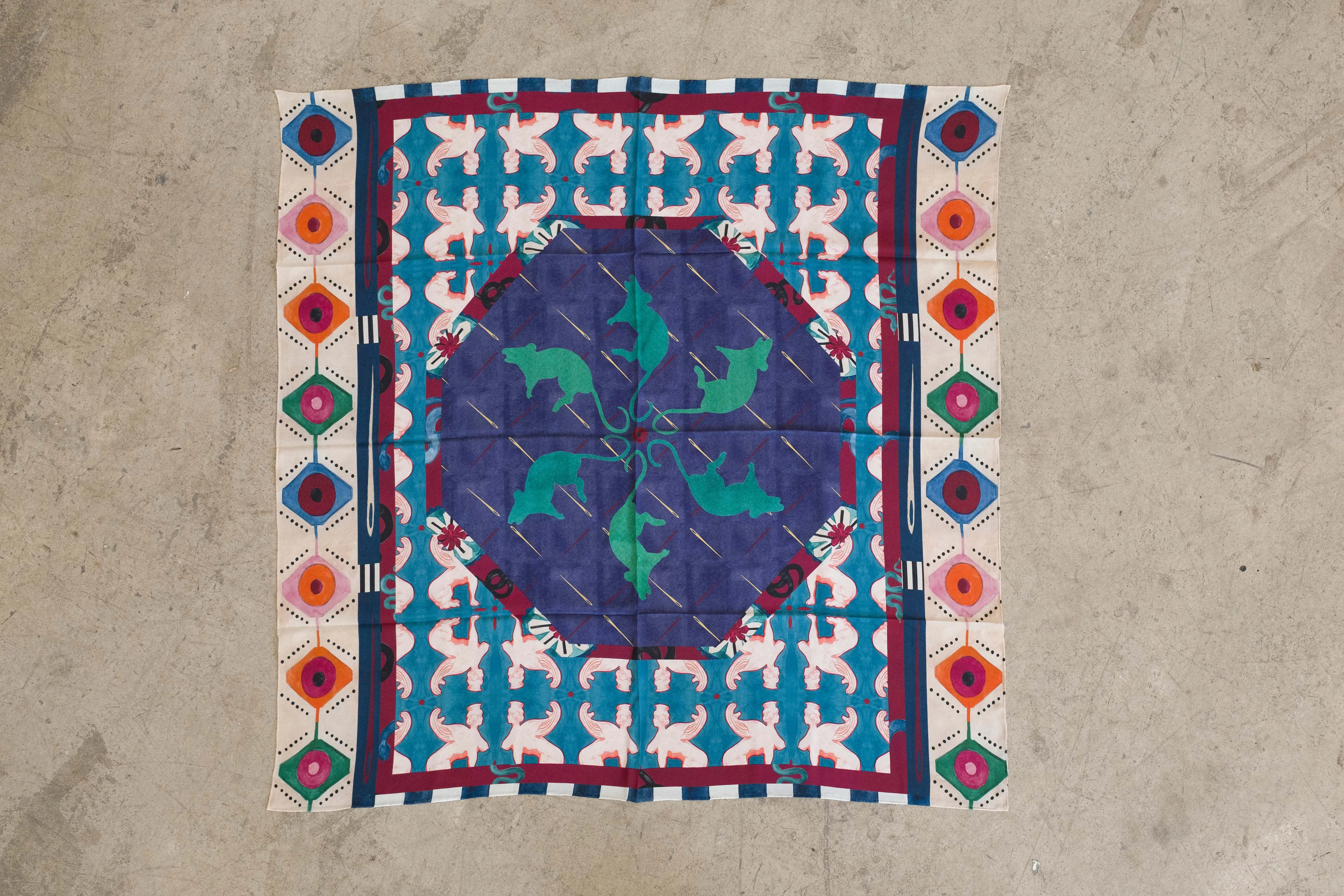 Natalya Hughes 'Rat Man' Silk Scarf