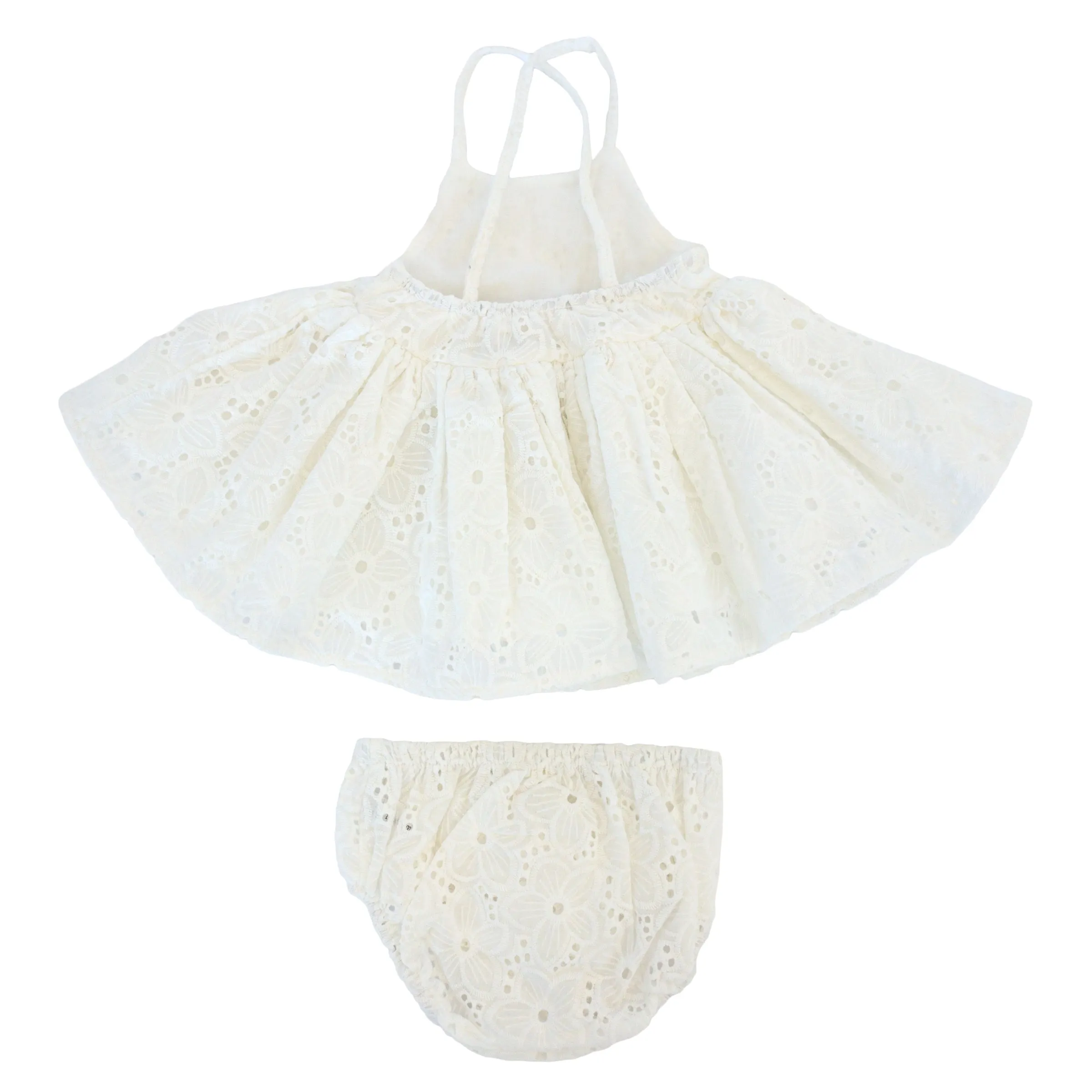 oh baby! Party Dress - Eyelet - Cream